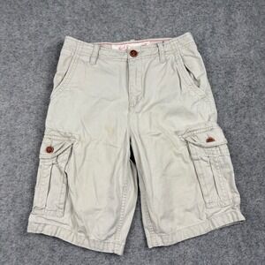 Red Camel Cargo Shorts Boys Size 14 Khaki Tan Utility Cotton Skate Grunge Casual